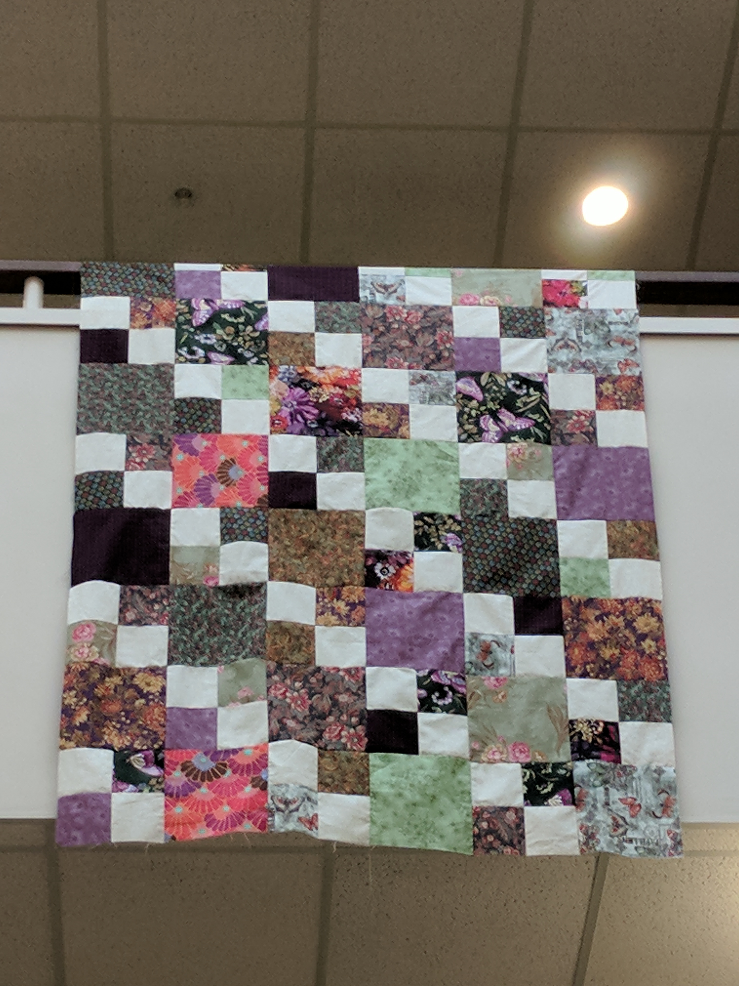 Quilt on display